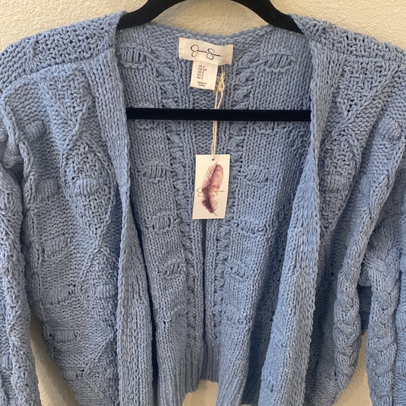🌟NWT🌟 Jessica Simpson Blue knit cardigan - Picture 2 of 5